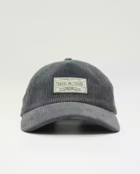 Мужская вельветовая кепка с логотипом Makarthy, темно-серый