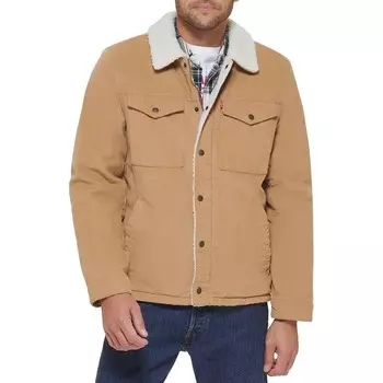 Мужская вельветовая куртка Levi's на подкладке из шерпы, цвет Tan