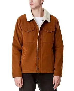 Мужская вельветовая куртка Trucker на флисовой подкладке Levi's, коричневый