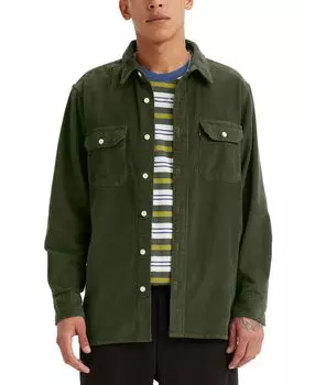 Мужская вельветовая рубашка свободного кроя на пуговицах для рабочих Levi's