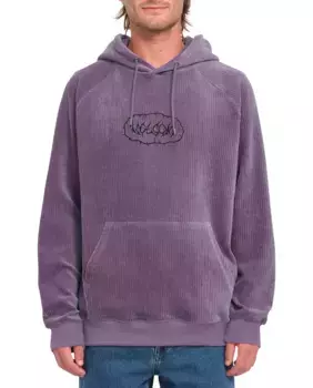 Мужская вельветовая толстовка с капюшоном Volcom, цвет Lila