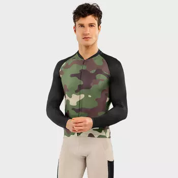 Мужская велоджерси для гравия в камуфляже GM2 SIROKO черная