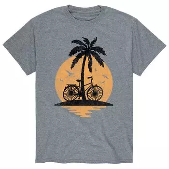 Мужская велосипедная футболка Sunset Palm Tree Licensed Character