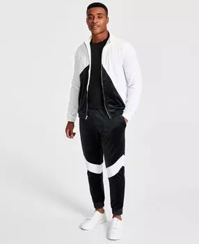 Мужская велюровая куртка стандартного кроя с цветными блоками, созданная для macy's INC International Concepts, мульти