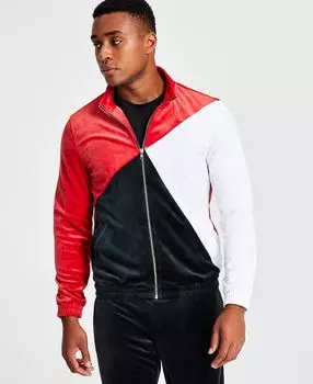 Мужская велюровая куртка стандартного кроя с цветными блоками, созданная для macy's INC International Concepts, мульти