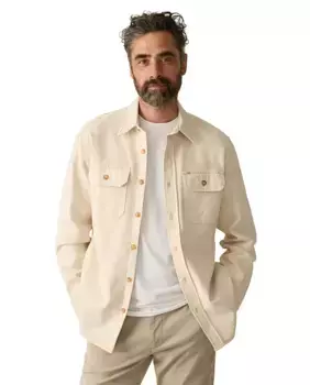 Мужская верхняя рубашка Faherty, бежевый