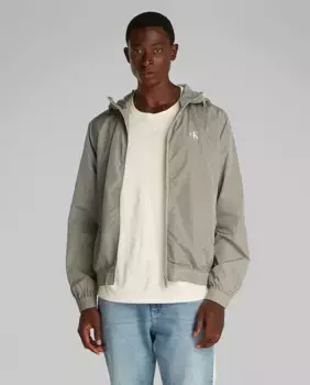 Мужская ветровка с капюшоном Calvin Klein Jeans, темно-зеленый