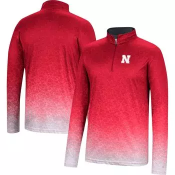 Мужская ветровка с молнией четверти Walter Scarlet Nebraska Huskers Walter Colosseum