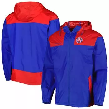 Мужская ветровка с молнией во всю длину Columbia Cubs Omni-Shade Flash Forward Challenger Columbia Royal/Red Chicago Cubs