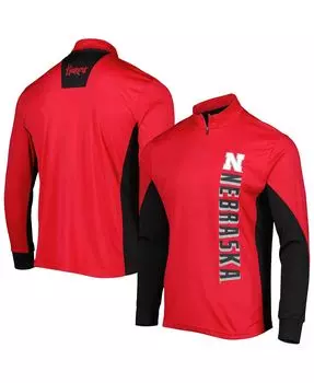 Мужская ветровка scarlet nebraska huskers bart с молнией на четверть Colosseum
