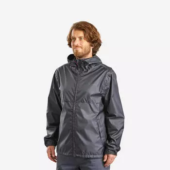 Мужская ветрозащитная и водоотталкивающая походная куртка - Raincut Full Zip Quechua