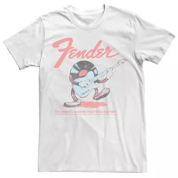 Мужская виниловая футболка-качалка Fender Licensed Character, белый