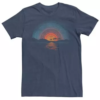 Мужская виниловая футболка с рисунком Sound Of Summer Licensed Character, цвет Navy Heather