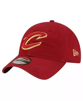 Мужская винная регулируемая шапка Cleveland Cavaliers Team 2.0 9TWENTY New Era, красный