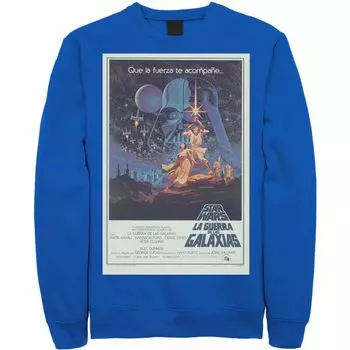 Мужская винтажная флисовая толстовка с постером к фильму и портретом Star Wars
