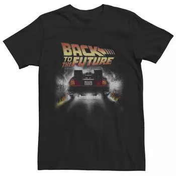 Мужская винтажная футболка Delorean Peel Out «Назад в будущее» Licensed Character