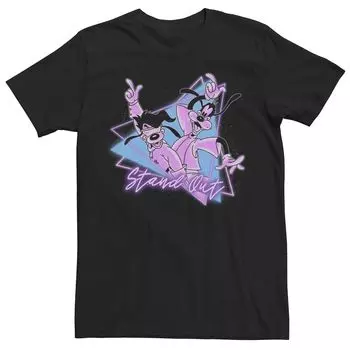 Мужская винтажная футболка Goofy Movie с неоновым роком Licensed Character