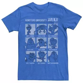 Мужская винтажная футболка из ежегодника Disney Pixar Monsters University Licensed Character