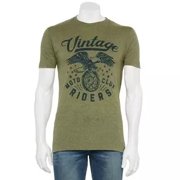 Мужская винтажная футболка Riders Licensed Character, цвет Sage Black Heather