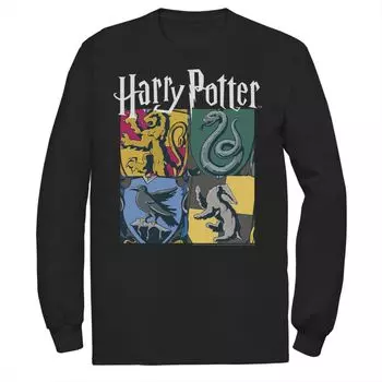 Мужская винтажная футболка с коллажем «Гарри Поттер Хогварт Хаус» Harry Potter