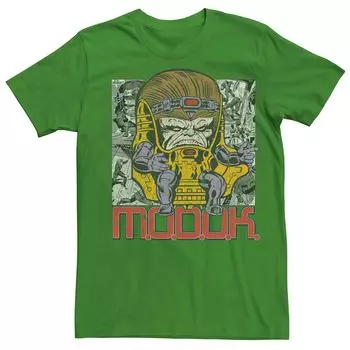 Мужская винтажная футболка с коллажем в стиле комиксов Marvel's MODOK Licensed Character