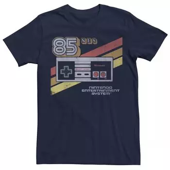 Мужская винтажная футболка с короткими рукавами для контроллера Nintendo NES '85, Синяя Licensed Character, синий
