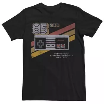 Мужская винтажная футболка с короткими рукавами для контроллера Nintendo NES '85 Licensed Character, черный