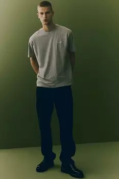 Мужская винтажная футболка с красной биркой Levi'S, серый