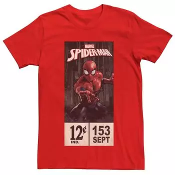 Мужская винтажная футболка с лейблом Marvel's Spider-Man Comics Licensed Character
