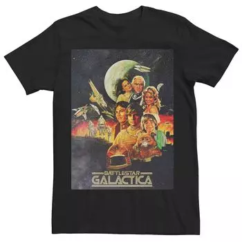 Мужская винтажная футболка с плакатом Battlestar Galactica Licensed Character