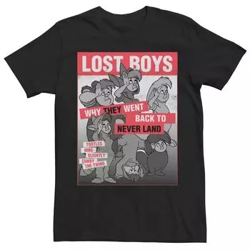Мужская винтажная футболка с плакатом Disney Peter Pan Lost Boys Licensed Character