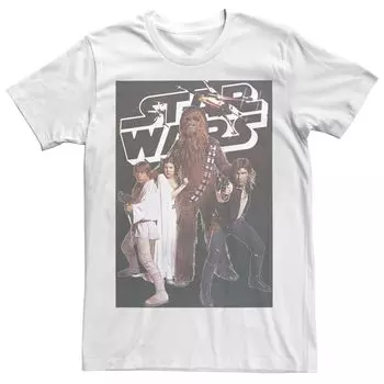 Мужская винтажная футболка с плакатом для группы «Звездные войны» Star Wars