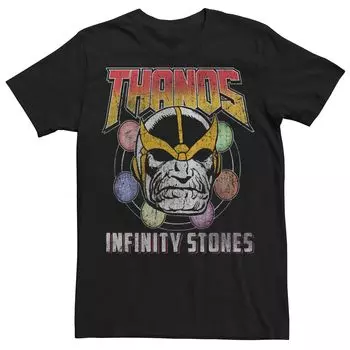 Мужская винтажная футболка с плакатом «Камни бесконечности» Marvel's Thanos Licensed Character