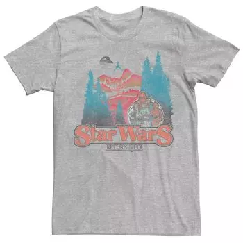 Мужская винтажная футболка с плакатом «Возвращение джедая» Star Wars