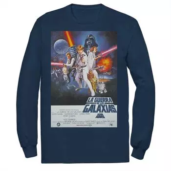 Мужская винтажная футболка с плакатом «Звездные войны» La Guerra De Las Galaxias Star Wars