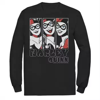 Мужская винтажная футболка с портретом и вставкой «Бэтмен Харли Квинн» DC Comics