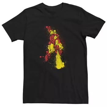 Мужская винтажная футболка с пятнами краски Marvel Iron Man Licensed Character