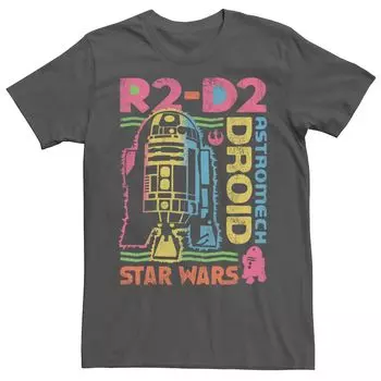 Мужская винтажная футболка с рисунком «Звездные войны» Astromech Droid R2-D2 Licensed Character