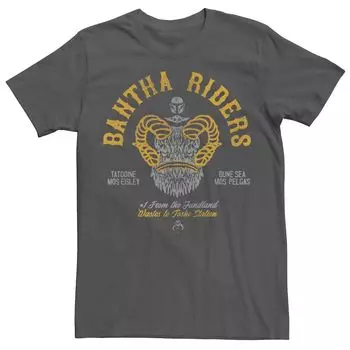 Мужская винтажная футболка Star Wars The Mandalorian Bantha Riders Licensed Character