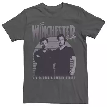 Мужская винтажная футболка Supernatural Winchester Licensed Character