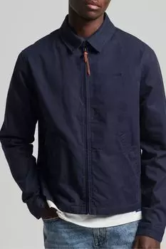 Мужская винтажная классическая куртка Харрингтон Superdry, синий