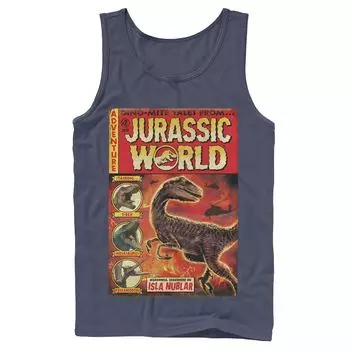Мужская винтажная майка Jurassic World Two Dino-Mite Tales Licensed Character
