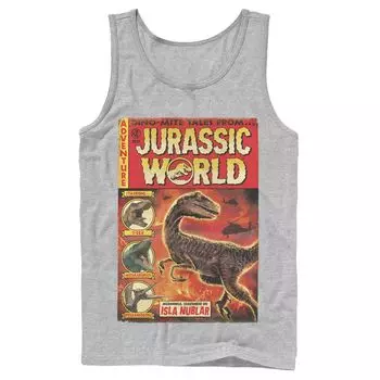 Мужская винтажная майка Jurassic World Two Dino-Mite Tales Licensed Character