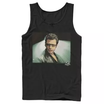 Мужская винтажная майка «Парк Юрского периода» Ian Malcolm Licensed Character
