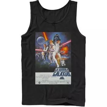Мужская винтажная майка с плакатом «Звездные войны» La Guerra De Las Galaxias Star Wars