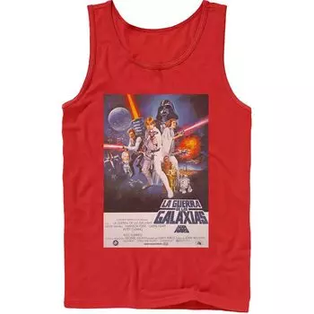 Мужская винтажная майка с плакатом «Звездные войны» La Guerra De Las Galaxias Star Wars
