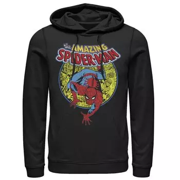 Мужская винтажная толстовка с изображением комиксов Marvel Amazing Spider-Man