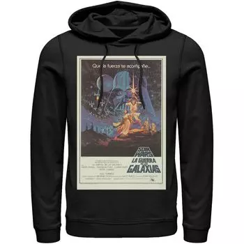 Мужская винтажная толстовка с портретом и постером фильма «Звездные войны» Star Wars, черный