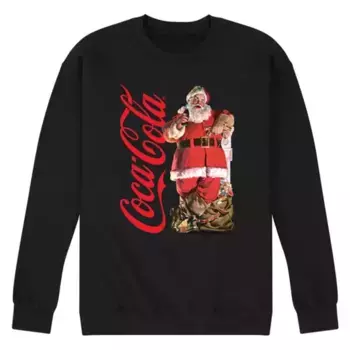 Мужская винтажная толстовка с санта-клаусом Coca-Cola Licensed Character, черный