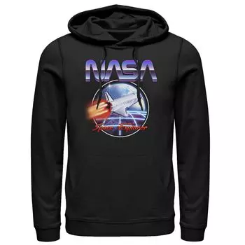 Мужская винтажная толстовка в стиле ретро с неоновым хромом NASA Space Explorer 80-х годов Licensed Character